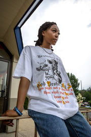 Brotherly Sole The Sole Commandments T-Shirt (White.) - graphic tee with sneakerhead code